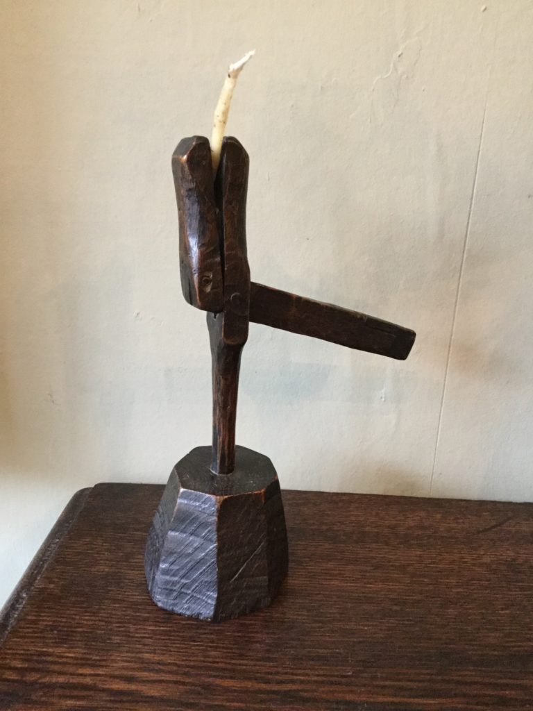 Wooden rushlight