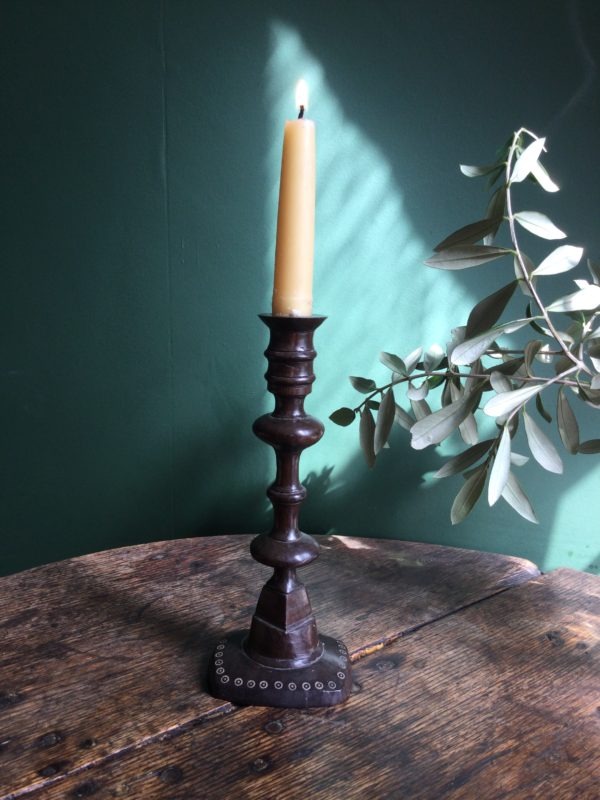 Folk art candlestick